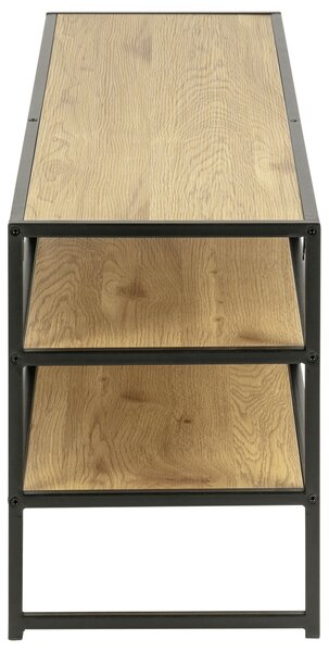 KOMODA POD TELEVIZI, černá, divoký dub, 120/46/33 cm - Online Only TV příslušenství, Online Only