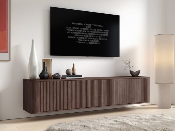 Závěsný TV stolek Trenza 200 cm - Ořech
