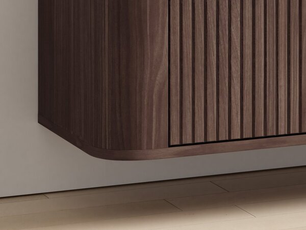 Závěsný TV stolek Trenza 200 cm - Ořech