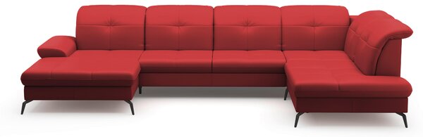 SEDACÍ SOUPRAVA, textil, kůže, červená Sit & More - Sedací soupravy, Online Only