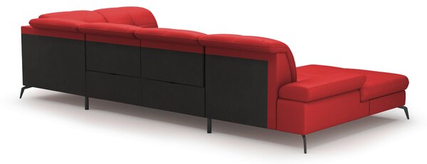 SEDACÍ SOUPRAVA, textil, kůže, červená Sit & More - Sedací soupravy, Online Only