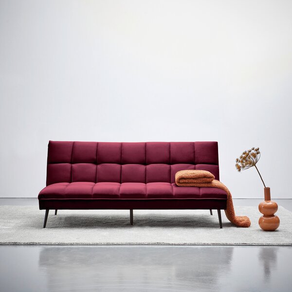 ROZKLÁDACÍ POHOVKA, textil, bordeaux MID.YOU - Rozkládací pohovky, Online Only