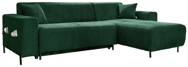 ROHOVÁ SEDAČKA, textil, tmavě zelená MID.YOU - Sedací soupravy, Online Only
