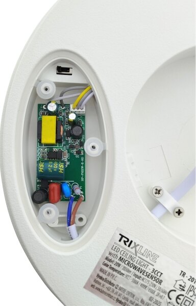 LED Stropní svítidlo se senzorem pohybu LED/20W/230V 3000/4000/6500K IP54 bílá