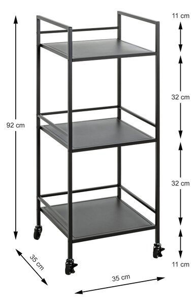 ODKLÁDACÍ STOLEK, černá - Odkládací stolky, Online Only