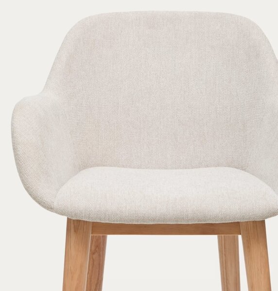 Béžová barová židle Kave Home Konna 65 cm