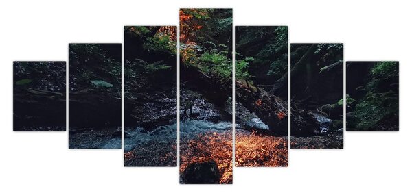Obraz horské říčky (210x100 cm)