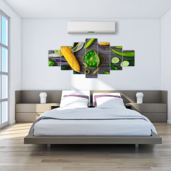 Obraz se zeleninou (210x100 cm)