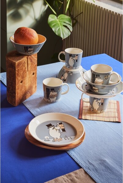Arabia Talíř Moominpappa 19cm, šedý