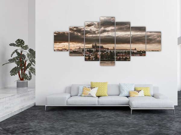 Obraz Pražského hradu v šeru (210x100 cm)