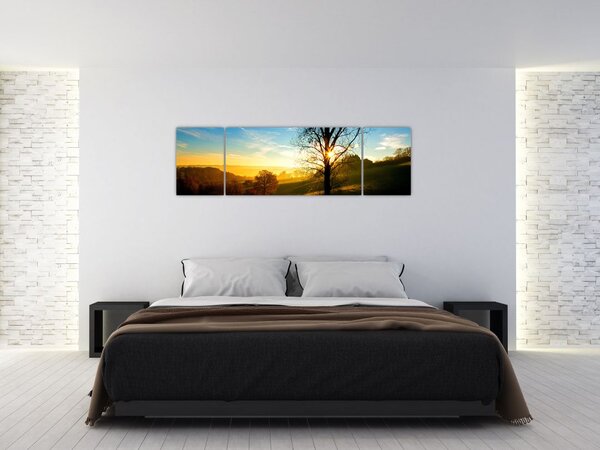 Obraz východu slunce (170x50 cm)
