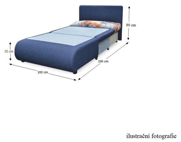 KONDELA Rozkládací křeslo, šedá / vzor káro, KENY NEW