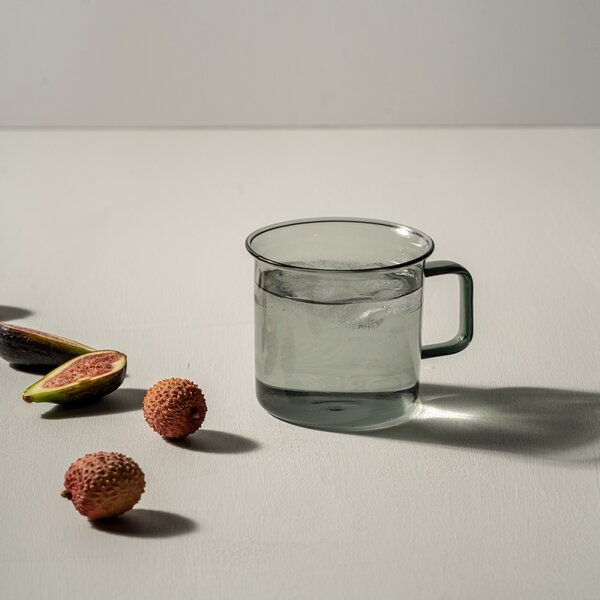 Muurla Hrnek Glass 0,35l, šedý