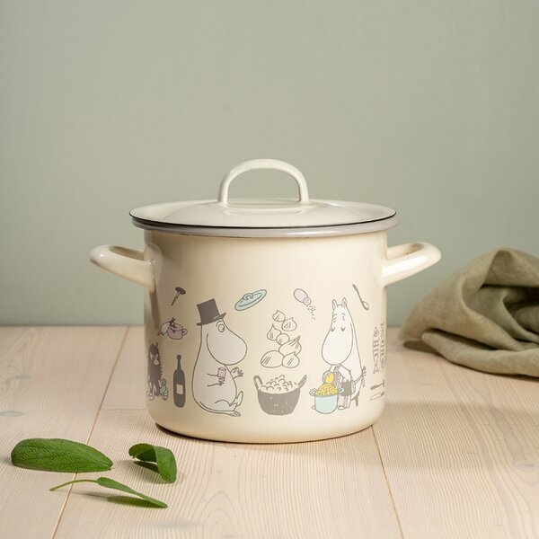 Muurla Hrnec Moomins Bon Appétit 2,5l, smalt / béžový