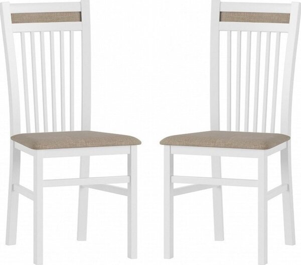 Casarredo Dřevěná jídelní židle VOLANO 131 bílá mat, (2ks)