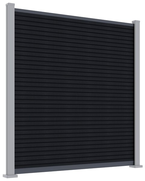 ROJA MODERN plotový panel WPC 180x180 cm HORIZONTÁLNÍ i VERTIKÁLNÍ a koncovky - antracit