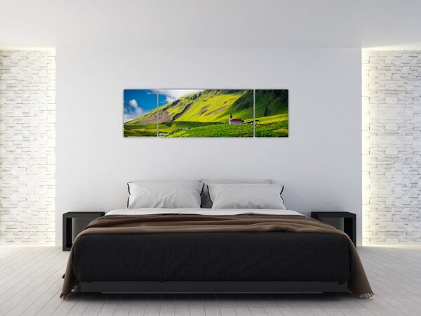 Obraz horské krajiny (170x50 cm)