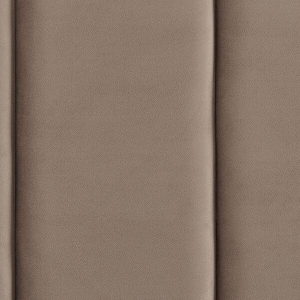 Postel Umělý samet VILLETTE 180 x 200 cm Taupe