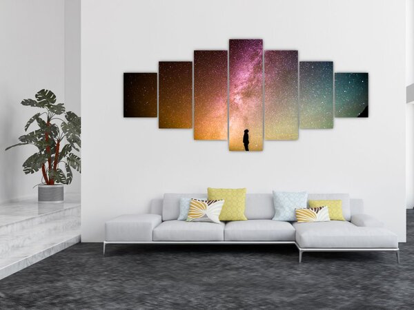 Obraz - obloha plná hvězd (210x100 cm)