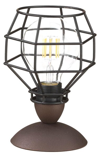 ONLI - Stolní lampa SPIDER 1xE27/15W/230V 23 cm černá/hnědá