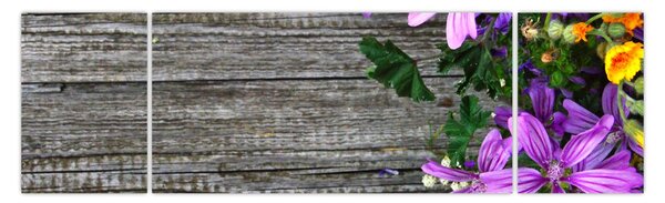 Obraz - luční květiny (170x50 cm)