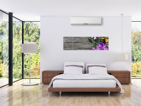 Obraz - luční květiny (170x50 cm)