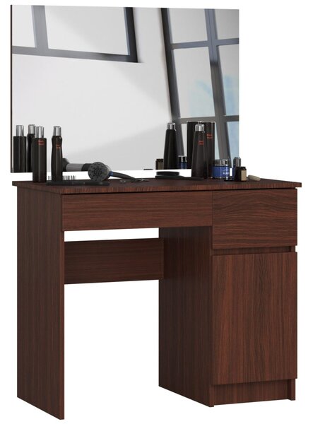 Ak furniture Kosmetický stolek se zrcadlem P-2/SL I wenge pravý