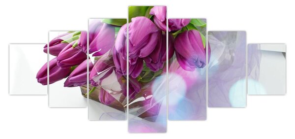 Obraz - kytice tulipánů (210x100 cm)