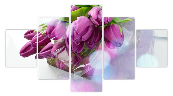Obraz - kytice tulipánů (125x70 cm)