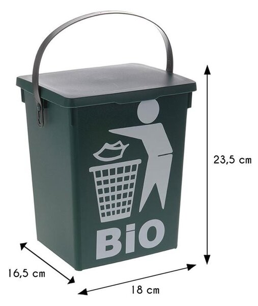 Excellent Houseware Odpadkový koš Bio 5L