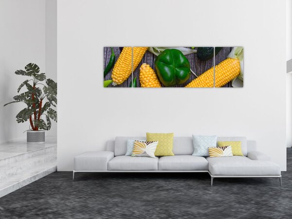 Obraz zeleniny (170x50 cm)