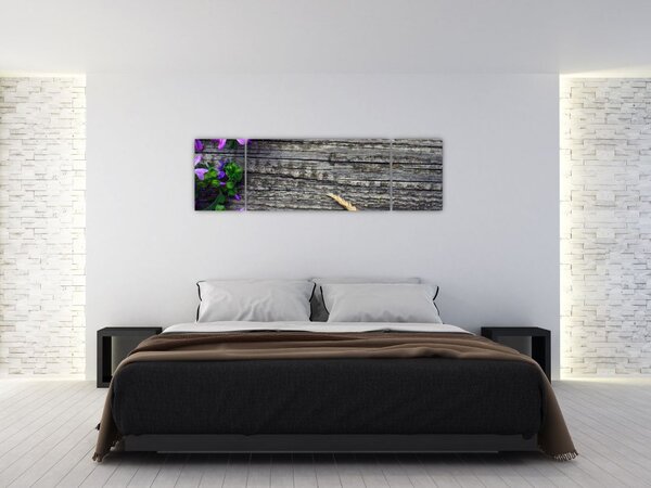 Obraz - luční květiny (170x50 cm)