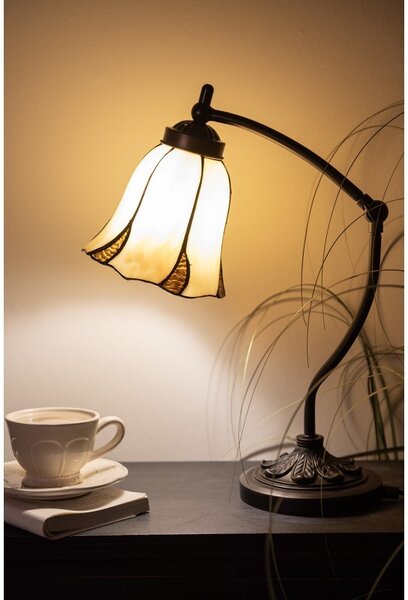 Stolní lampa Tiffany Veniq - Ø 15*46 cm 1x E14 / max 25w - Clayre & Eef