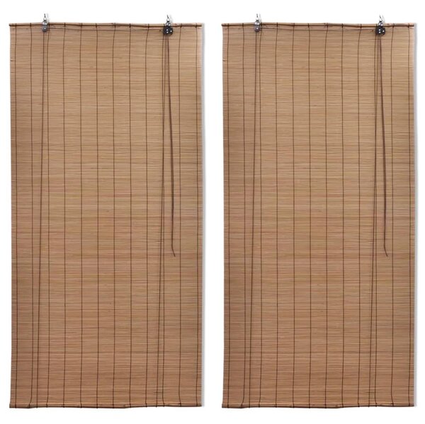 Zatemňovací rolety z bambusu 2 ks 120 x 220 cm