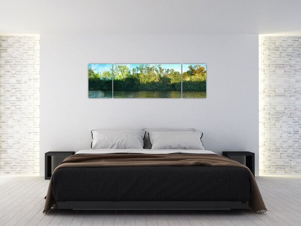 Obraz - jezero (170x50 cm)