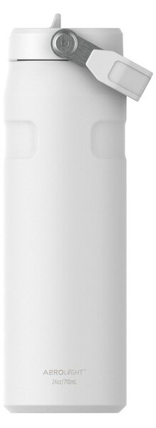 Bílá termoska z nerezové oceli 700 ml IceFlow™ Bottle Flip Straw 2.0 Frost – Stanley