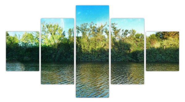 Obraz - jezero (125x70 cm)