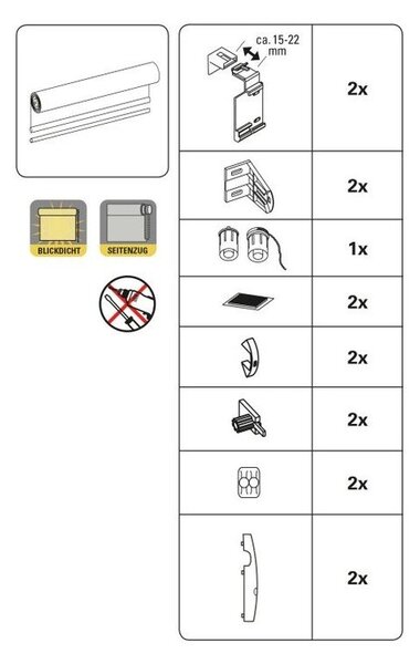 Bílá roleta 57x150 cm Mini Termo – Gardinia