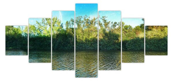 Obraz - jezero (210x100 cm)