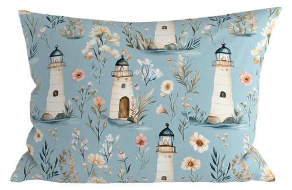 Polybavlněný povlak na polštář LIGHTHOUSE POLY 50x70 cm, modrý