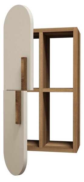 Kalune Design Nástěnná police Rose ořech/krémová