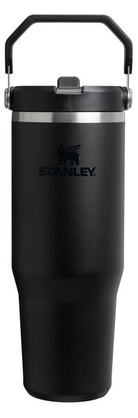 Černá termoska z nerezové oceli 890 ml IceFlow™ Flip Straw 2.0 Tumbler Black – Stanley