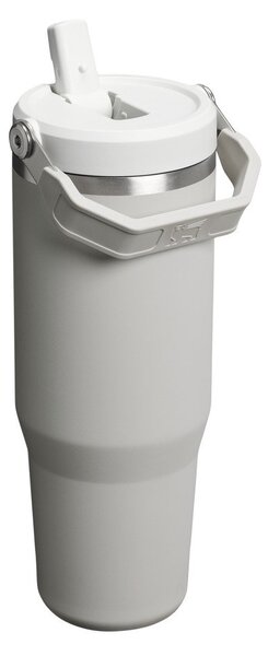 Šedobéžová termoska z nerezové oceli 890 ml IceFlow™ Flip Straw 2.0 Tumbler Ash – Stanley