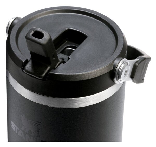 Černá termoska z nerezové oceli 890 ml IceFlow™ Flip Straw 2.0 Tumbler Black – Stanley