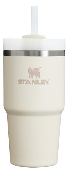 Krémová termoska s brčkem z nerezové oceli 600 ml Quencher H2.0 FlowState Tumbler Cream – Stanley