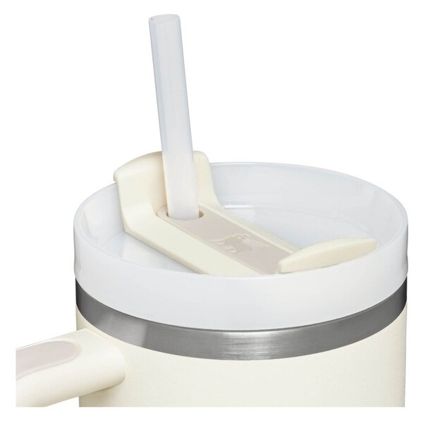 Krémová termoska s brčkem z nerezové oceli 1,18 l Quencher H2.0 FlowState Tumbler Cream – Stanley