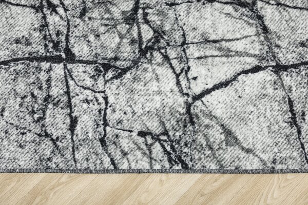 Kobercový ráj Kusový koberec Grain 19 Mramor šedý Rozměr: 100x150 cm