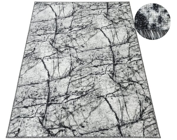 Kobercový ráj Kusový koberec Grain 19 Mramor šedý Rozměr: 100x150 cm