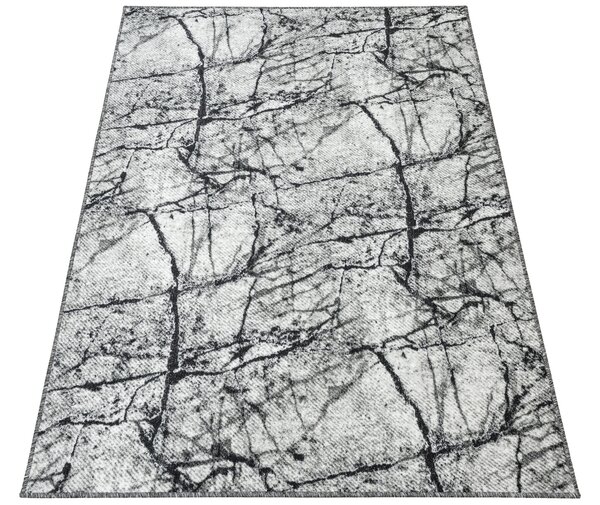Kobercový ráj Kusový koberec Grain 19 Mramor šedý Rozměr: 100x150 cm