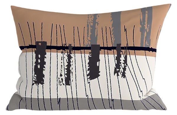 Polybavlněný povlak na polštář PINIA POLY 50x70 cm, šedý